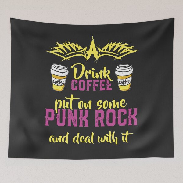 Item preview, Funny Punk Rock and Coffee designed and sold by fermo.