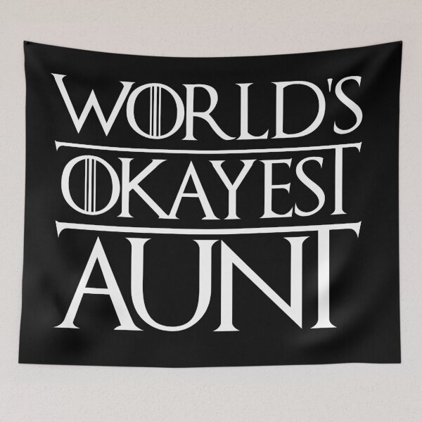 Item preview, World's Okayest Aunt Funny Sarcastic Novelty for Auntie designed and sold by elhefe.