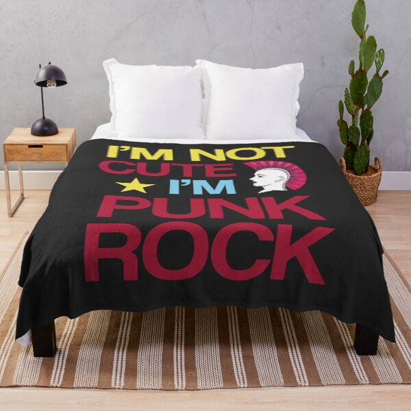 Item preview, Not Cute I'm Punk Rock 80s Design designed and sold by fermo.