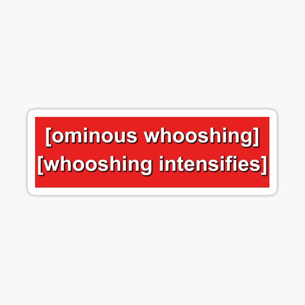 Twin Peaks "Ominous Whooshing" Caption Sticker