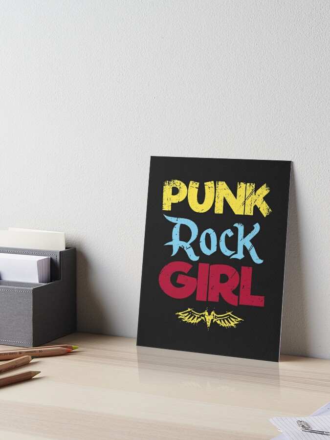 80s Punk Rock Girl Design Art Board Print for Sale by fermo