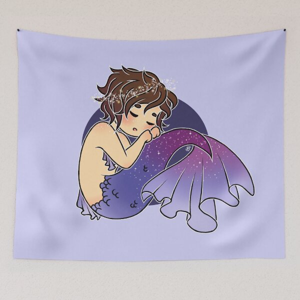 Item preview, Night Sky Merboy designed and sold by heysoleilart.