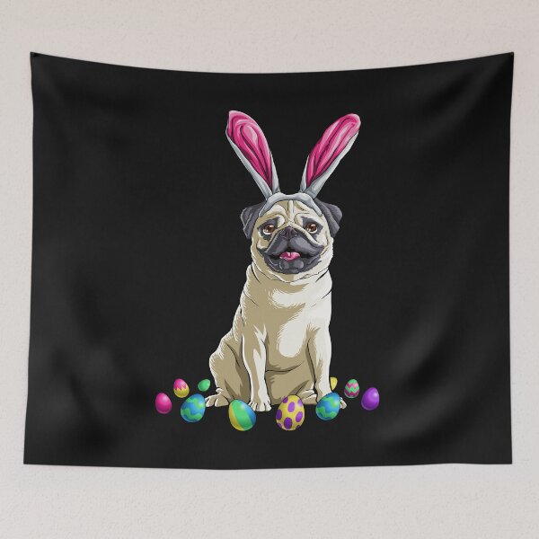 Item preview, Easter Pug Full designed and sold by Bendthetrend.