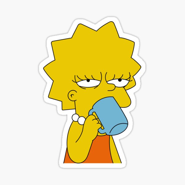 coffee lisa Sticker
