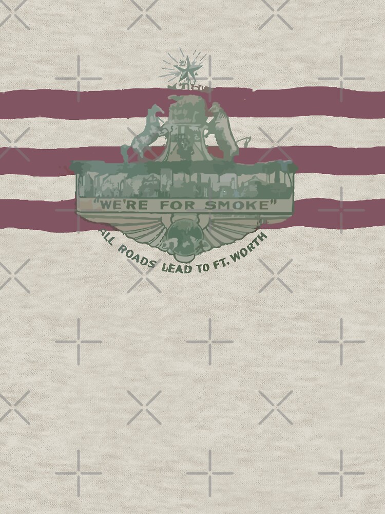 1912 Fort Worth Flag - We're For Smoke - All Roads Lead to Ft. Worth (Recolored) by willpate
