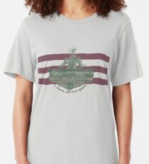 1912 Fort Worth Flag - We're For Smoke - All Roads Lead to Ft. Worth (Recolored) Slim Fit T-Shirt