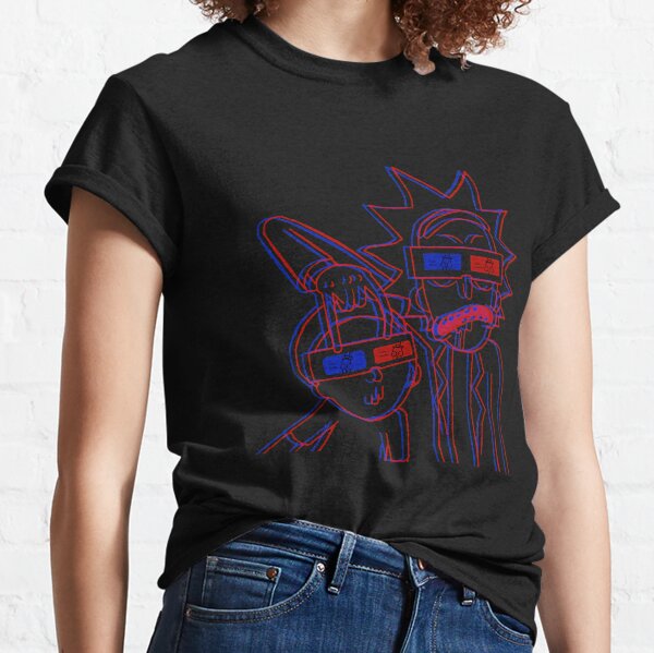 Rick and Morty 3D Glasses Classic T-Shirt