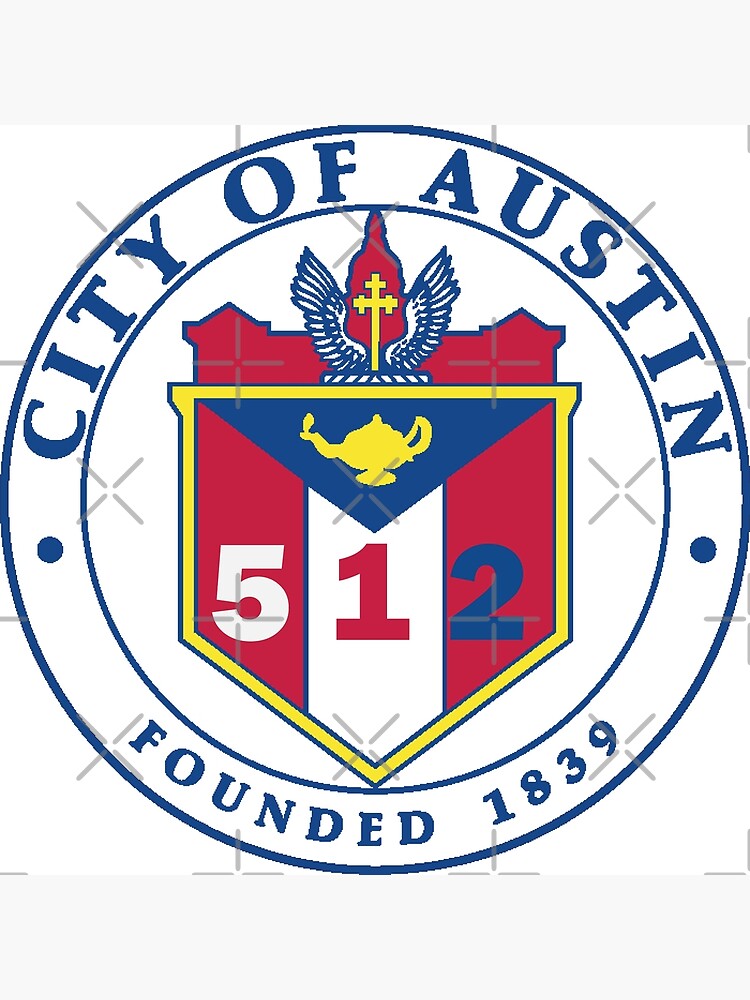 City of Austin Seal with 512 Area Code by willpate