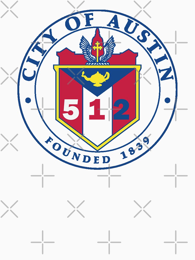 Thumbnail 7 of 7, Essential T-Shirt, City of Austin Seal with 512 Area Code designed and sold by William Pate.