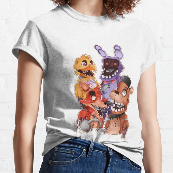 FNAF 2 - Withered Bonnie design T-shirt engraçado camiseta manga curta  homem roupas manga curta tee roupas para homens - AliExpress