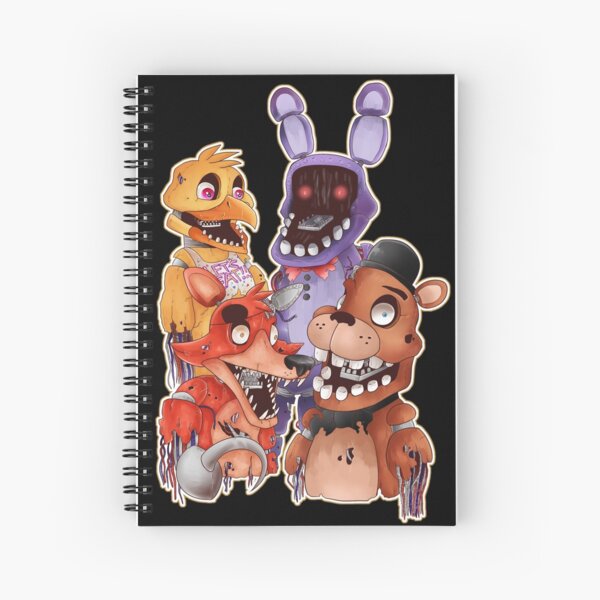 Withered foxy five nights at freddys 2 Spiral Notebook for Sale by  teraMerchShop