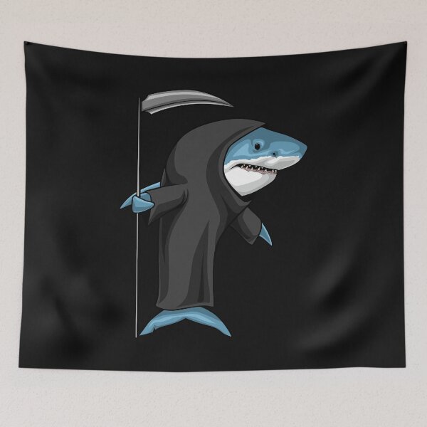 Item preview, Halloween Shark Reaper designed and sold by Bendthetrend.