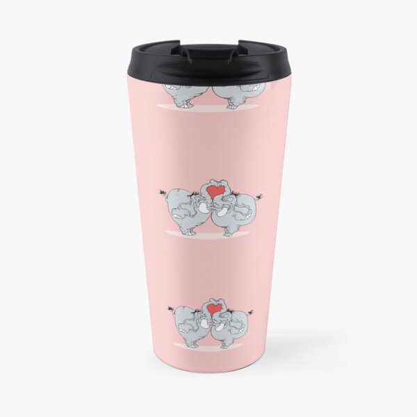 Elephants loves to kiss Travel Mug