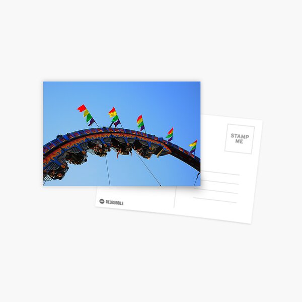 Upside Down, Inside Out - Fair Rides Postcard