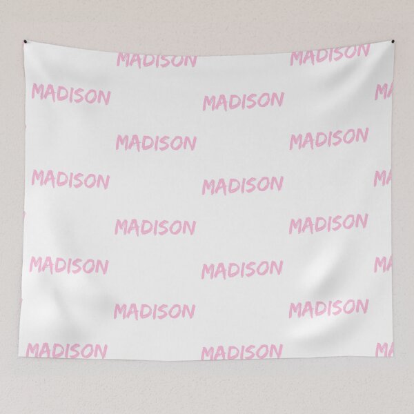 Item preview, Madison First Name Personalized Pink designed and sold by Astrogearstore.