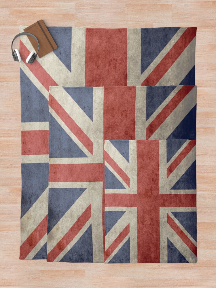 Alternate view of Union Jack Throw Blanket - Warm Winter Blanket with UK Flag Throw Blanket