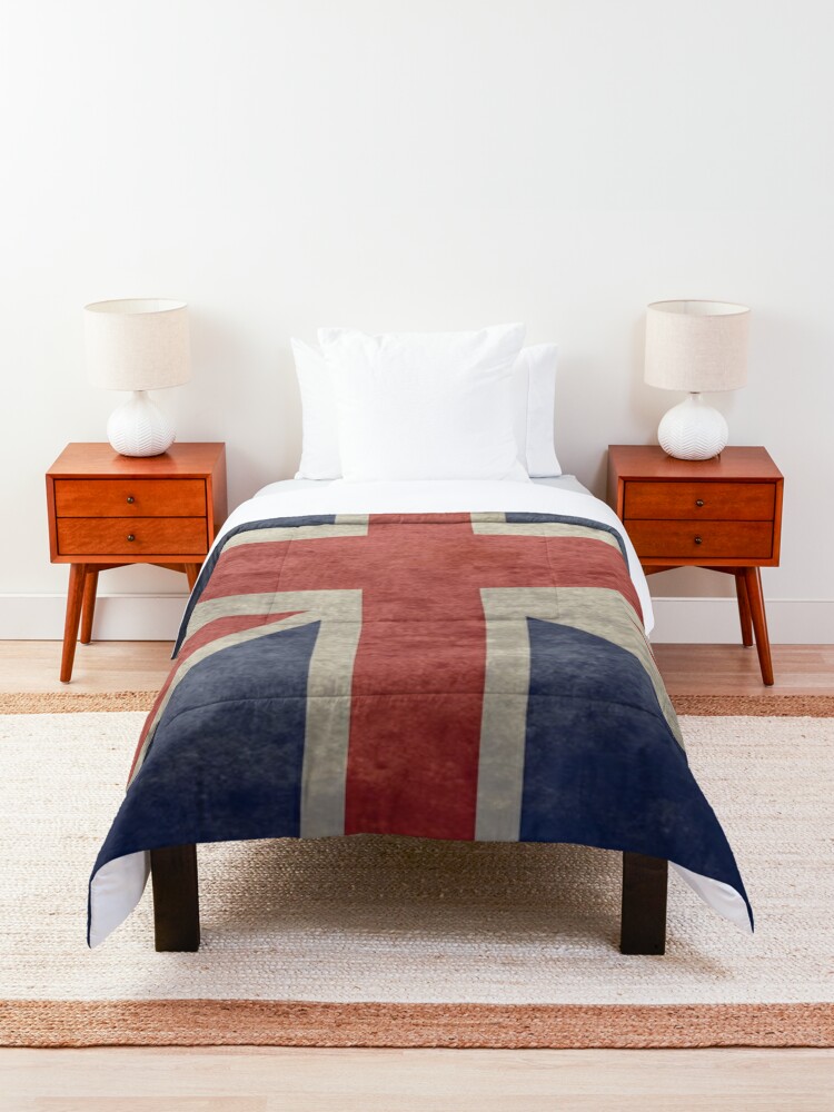 Alternate view of Union Jack Throw Blanket - Warm Winter Blanket with UK Flag Comforter