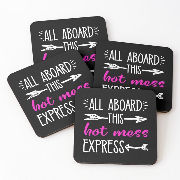 Item preview, Mom Saying Funny Hot Mess Express Aboard designed and sold by CreatedByHeidi.