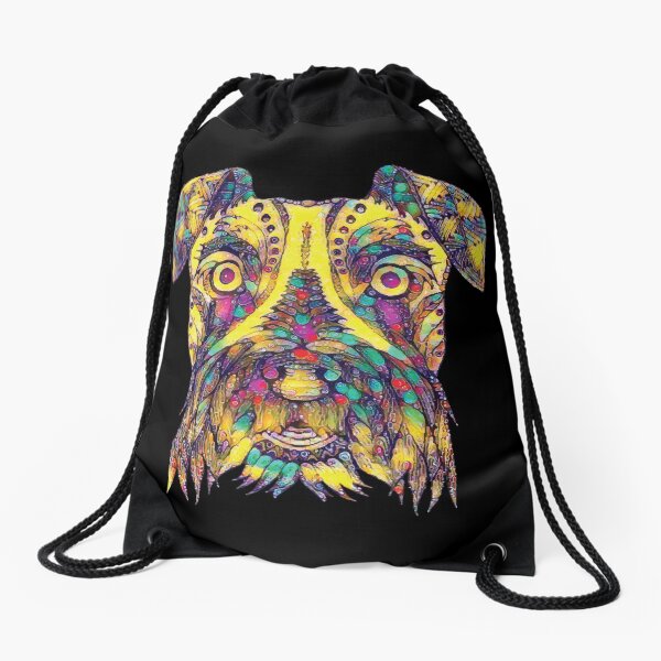 ★ Puppy Art Drawstring Bag