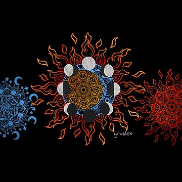 Imagen de la obra Mandala sol y luna de Yruslex