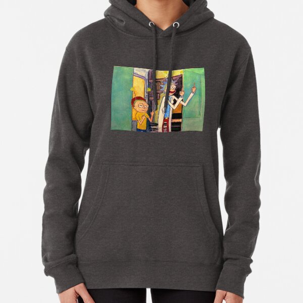 Rick and Morty Oil Stick painting "Peace Among Worlds" Pullover Hoodie