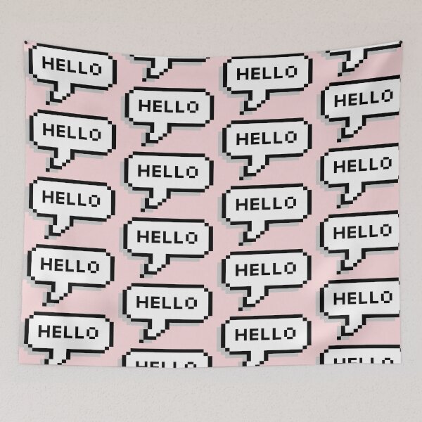 Item preview, hello pixel bubble text designed and sold by Devilish-Kit.