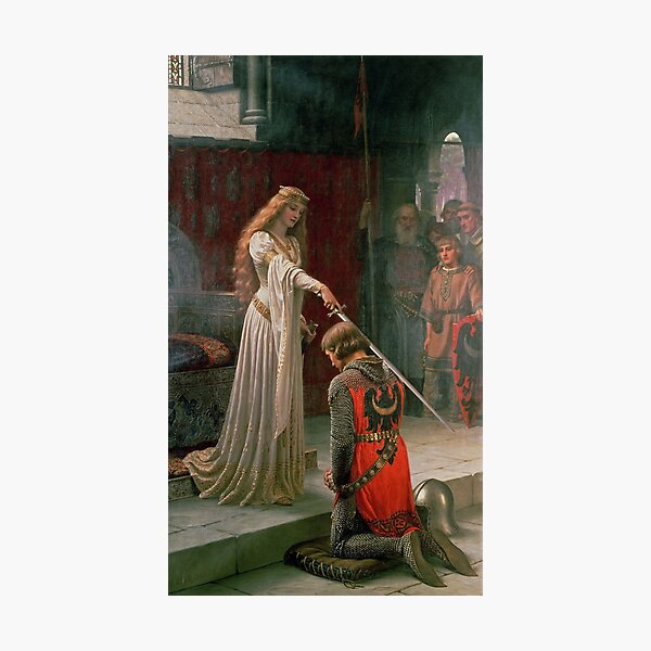 Item preview, The Accolade by Edmund Blair Leighton, c. 1901 designed and sold by Cat Lady Designs.