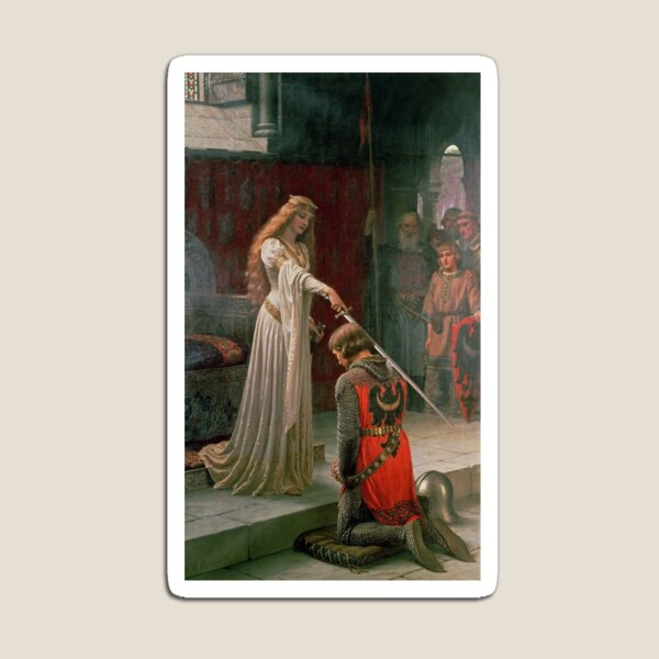 Aperçu de l'œuvre L'accolade par Edmund Blair Leighton, ch. 1901 créée et vendue par Cat Lady Designs.