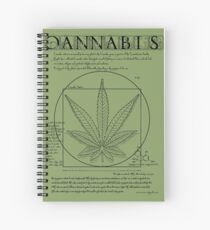 Vitruvian Cannabis Spiral Notebook