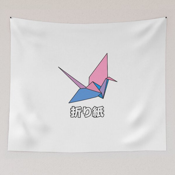 Item preview, Origami Kranich Pink Blue designed and sold by aircoucou.