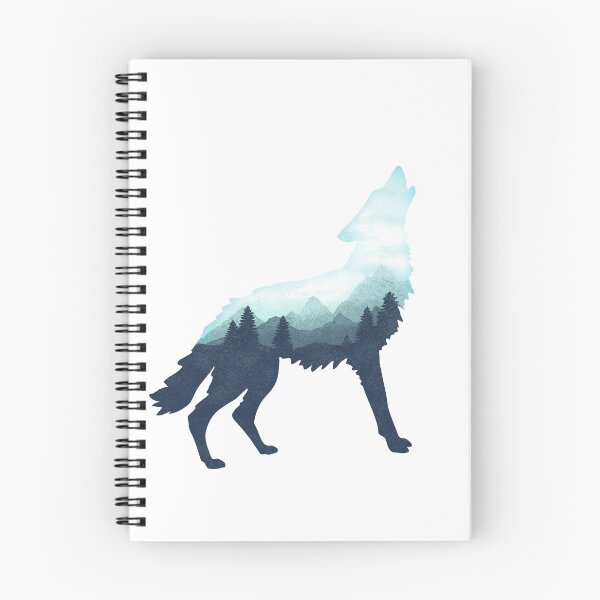 Item preview, Dramabite Copy of Double Exposure Wild Wolf Stipple Art designed and sold by dramabite.