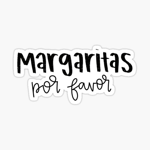 Artikel-Vorschau von Margaritas Por Favor Laptop Wasserflasche Aufkleber, designt und verkauft von lilybuenavista.