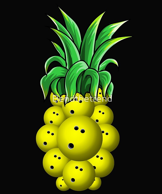 "Bowling ball Pineapple" by Bendthetrend Redbubble