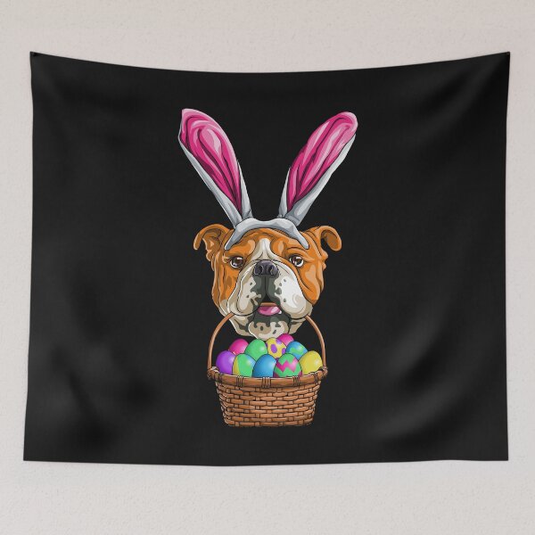 Item preview, Bulldog Easter designed and sold by Bendthetrend.