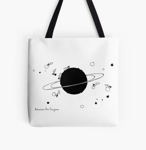Cows on Saturn All Over Print Tote Bag
