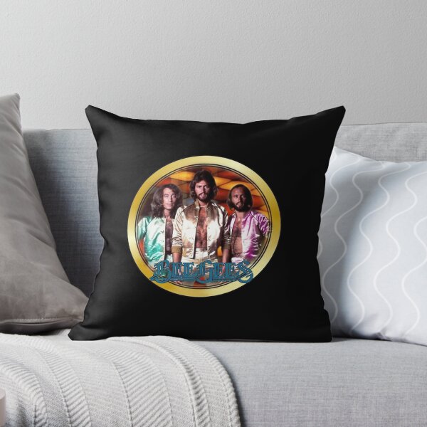 Vintage 1970's Bee Gees Custom Throw Pillow