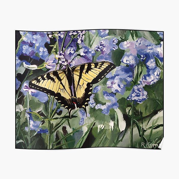 Yellow Swallowtail Butterfly Poster