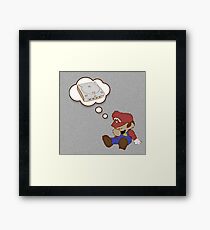 Mario Dreams of Dreamcast Framed Print