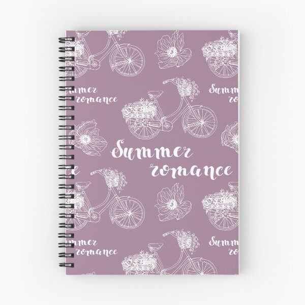 Aperçu de l'œuvre Copie du motif "Summer Romance" sur fond violet, couleur blanche, contour créée et vendue par SASHA-MATBON.