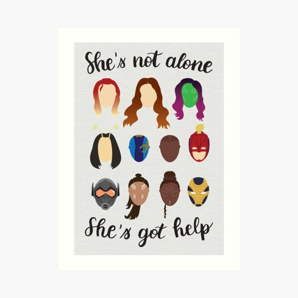 She's got help Art Print
