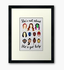 She's got help Framed Print
