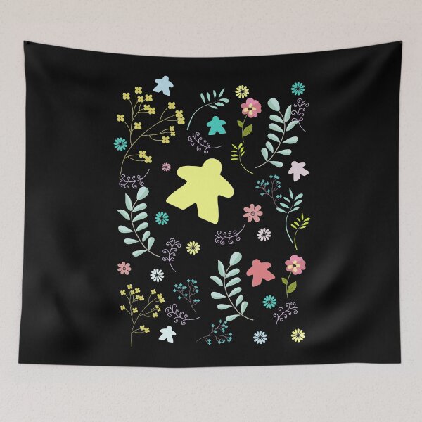 Item preview, Meeple and Flowers for Board Game Addicts designed and sold by pixeptional.