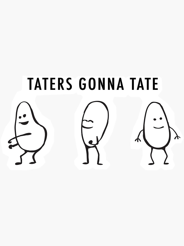 Thumbnail 3 of 3, Sticker, Taters designed and sold by theswansblog.