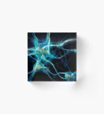 Bloque acrílico Red de neuronas Foto de arte de células cerebrales