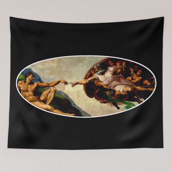 Item preview, The Creation of Adam Ellipse Shaped Cutout designed and sold by Dator.