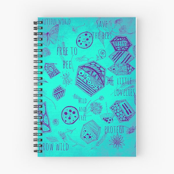 Item preview, Save the bees in blue designed and sold by BePositivity.