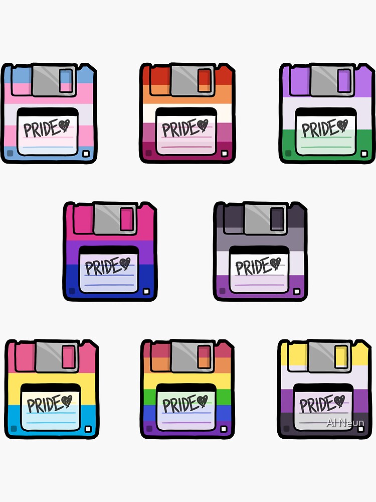 Pride Floppy Disk Set by piratical