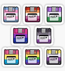 Pride Floppy Disk Set Sticker