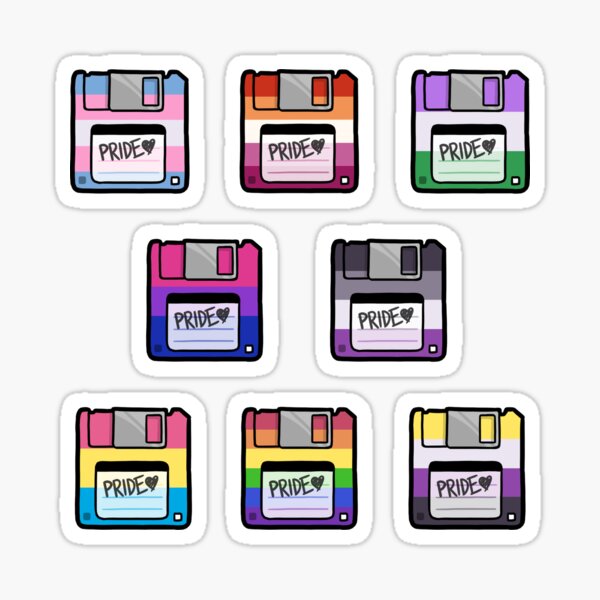 Item preview, Pride Floppy Disk Set designed and sold by piratical.