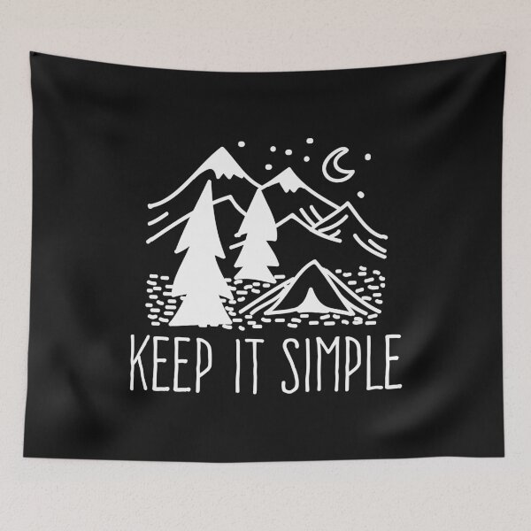 Item preview, Keep It Simple Camping designed and sold by Bendthetrend.